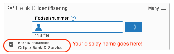 BankID login