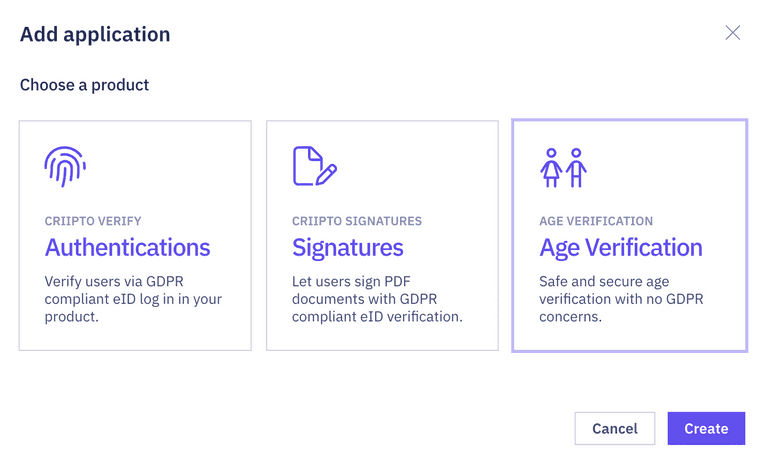 Create Age Verification application